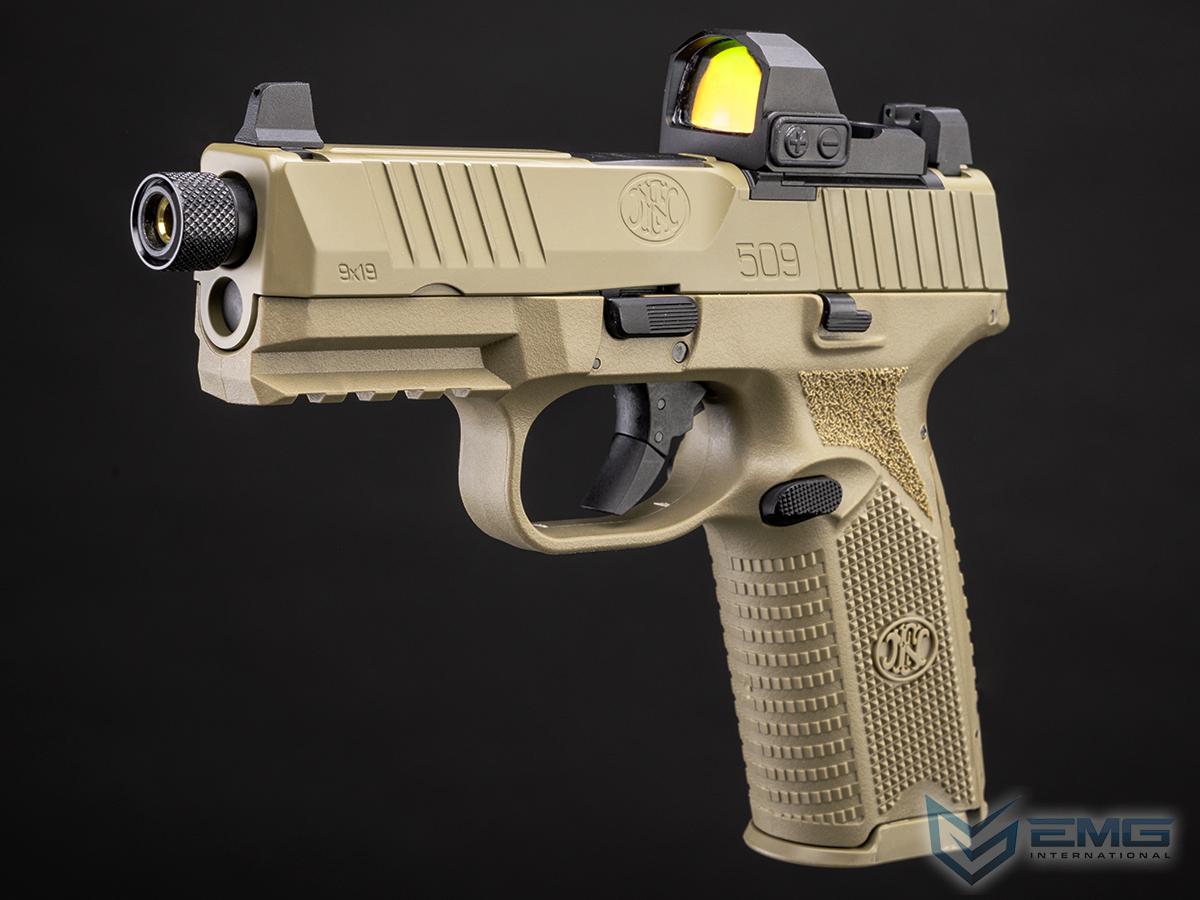 Pre-Order ETA February 2025 EMG FN Herstal Licensed FN 509 Gas Blowback Airsoft Pistol (Color: Flat Dark Earth)