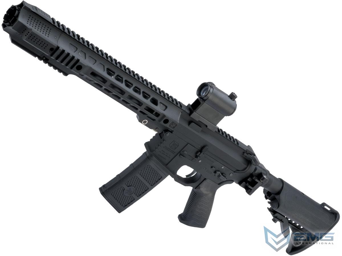 EMG SAI GRY Gen. 1 Billet Style Receiver AEG Training Rifle w/ JailBrake Muzzle and Folding Stock (Model: i5 Gearbox / SBR / Black)