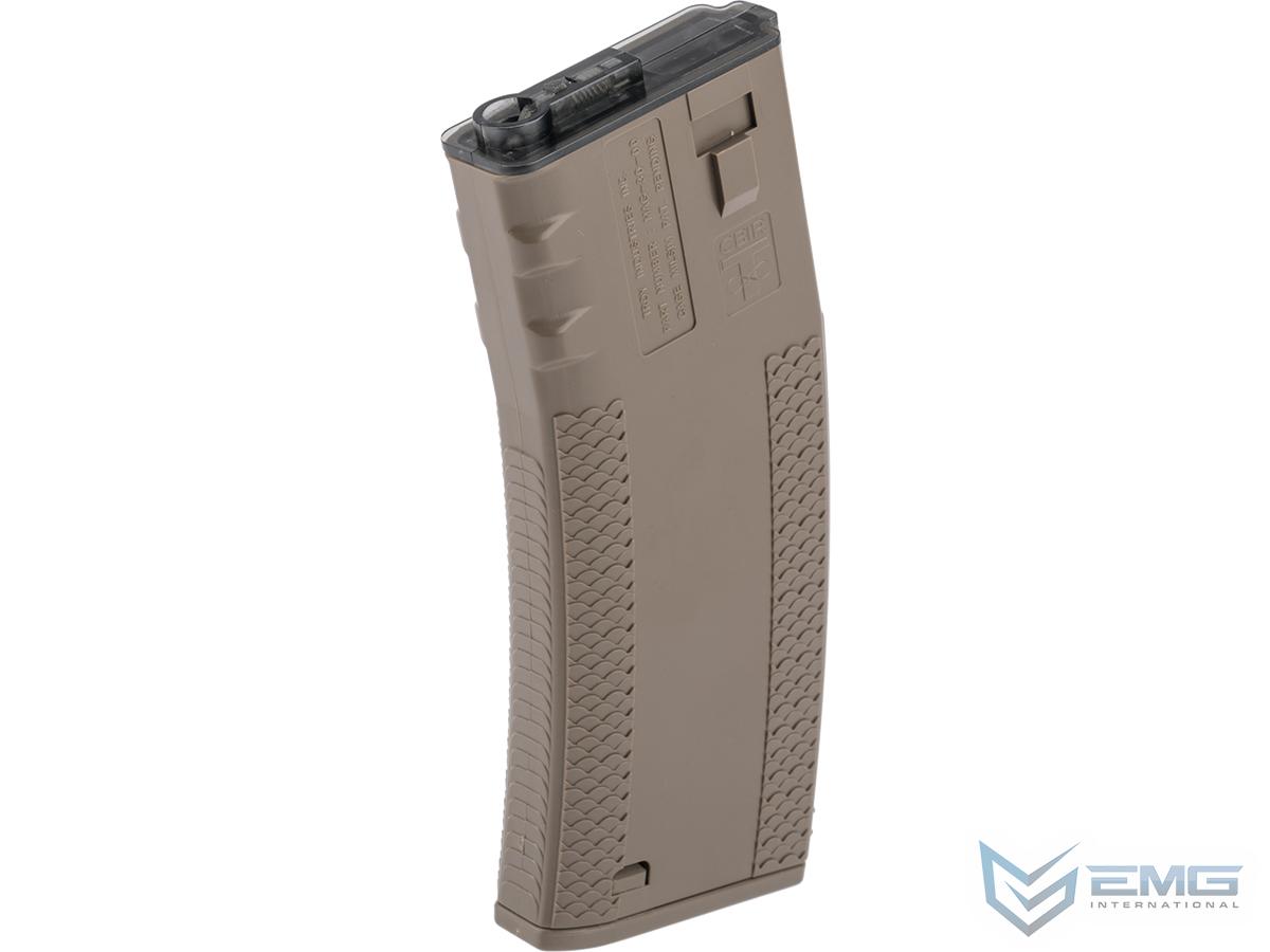 EMG Helios 190rd TROY Licensed Polymer BattleMag Airsoft Mid-Cap Magazines (Color: Dark Earth / Single)