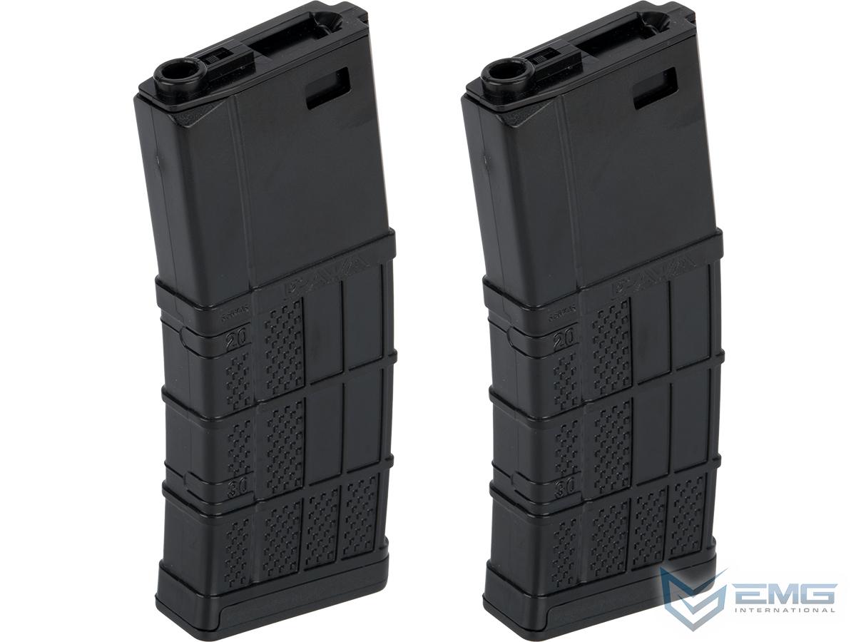 EMG 340rd Lancer Systems Licensed L5 AWM Hi-Cap Airsoft Magazine (Color: Black / 2 Pack)