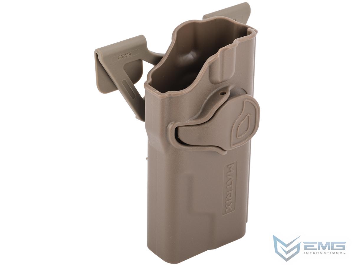 EMG Matrix Hardshell Adjustable Holster for Hudson H9 Series Pistols (Color: Flat Dark Earth / MOLLE Attachment)