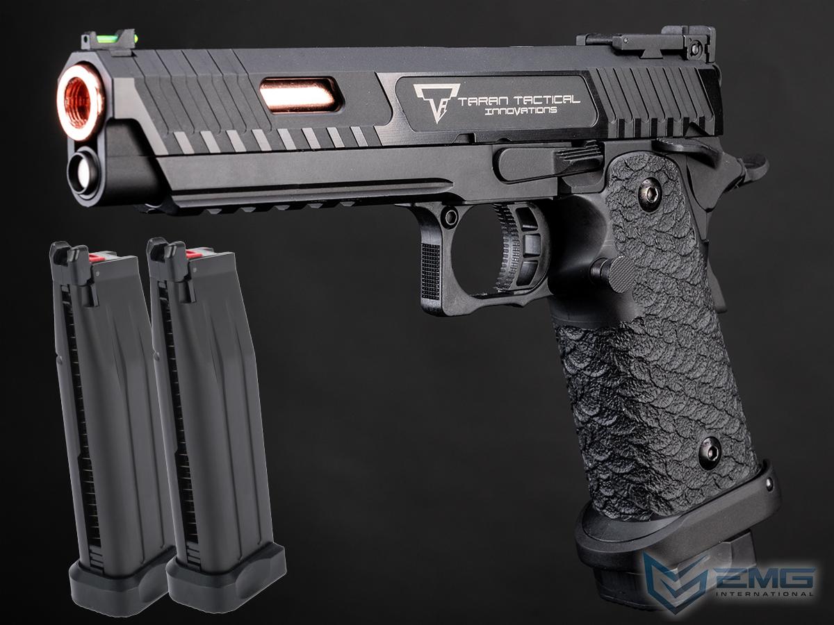 EMG TTI Licensed JW3 2011 Combat Master Airsoft Training Pistol (Model: CO2 / Add 2 Spare Magazines)