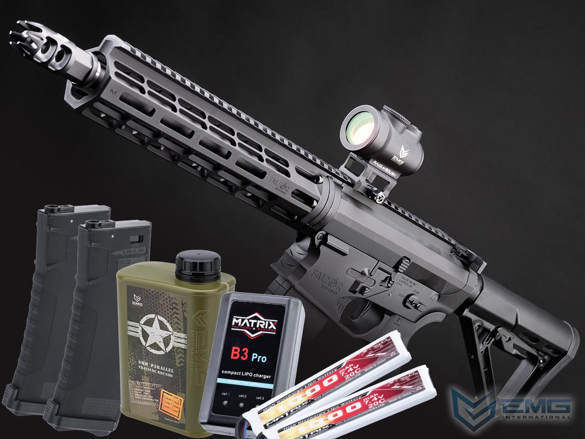 EMG Falkor Phantom w/ Edge II Gearbox M4 Airsoft AEG (Color: Black / RS-3 / Tactical Package)