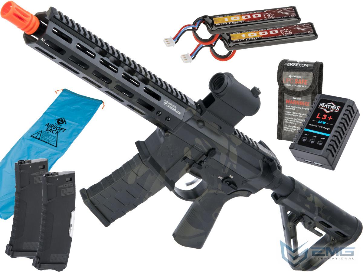 EMG Noveske Licensed Gen 4 Airsoft AEG Training Rifle w/ eSilverEdge SDU2.0 Gearbox (Color: Multicam Black / Shorty / 400FPS / Go Airsoft Package)