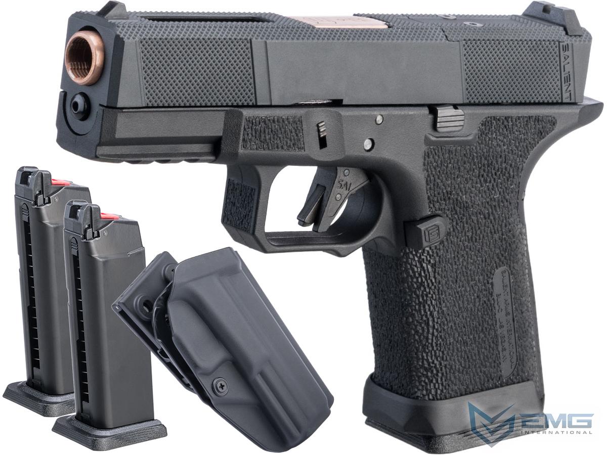 EMG SAI BLU Compact w/ EMG Tier One Utility RMR-Cut Slide GBB Airsoft Pistol (Color: Rose Gold / Carry Package)