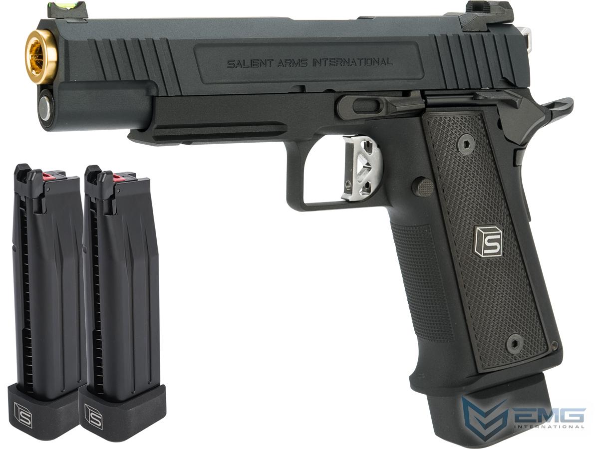 EMG / Salient Arms International 2011 DS 5.1 Full Auto Select Fire GBB Pistol (Color: Black / CO2 / Reload Package)