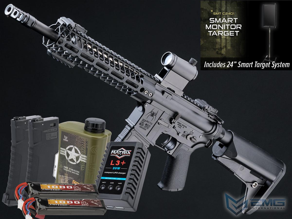 EMG Spike's Tactical Licensed M4 AEG AR-15 Parallel Training Weapon (Model: 10 SBR / 350 FPS / Train At Home Package)