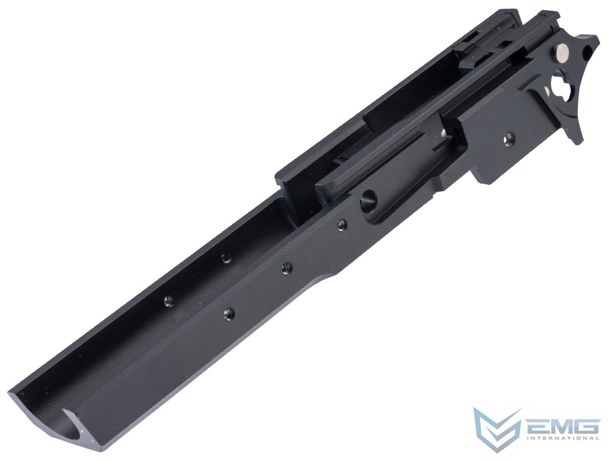 EMG CNC Custom Aluminum Fang Mid-Frame for Tokyo Marui Hi-CAPA Gas Blowback Airsoft Pistols (Color: Black)