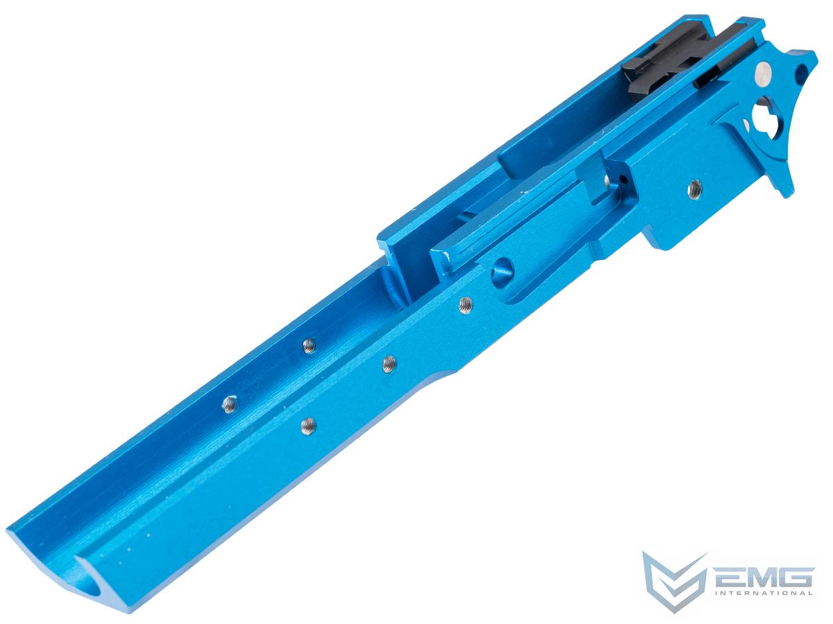 EMG CNC Custom Aluminum Fang Mid-Frame for Tokyo Marui Hi-CAPA Gas Blowback Airsoft Pistols (Color: Blue)