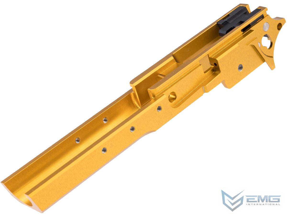 EMG CNC Custom Aluminum Fang Mid-Frame for Tokyo Marui Hi-CAPA Gas Blowback Airsoft Pistols (Color: Gold)