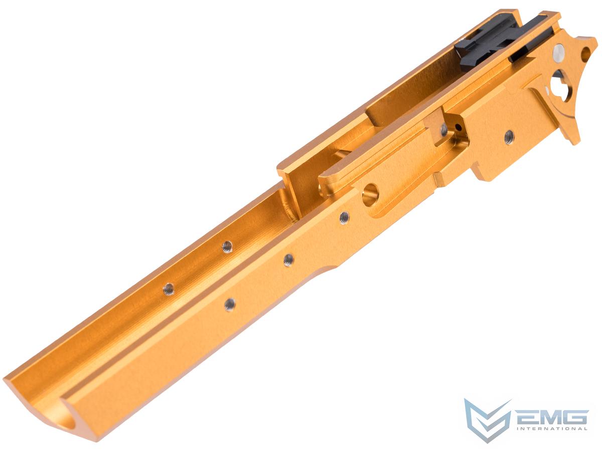 EMG CNC Custom Aluminum Fang Mid-Frame for Tokyo Marui Hi-CAPA Gas Blowback Airsoft Pistols (Color: Orange)