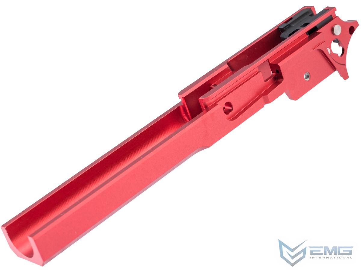 EMG CNC Custom Aluminum Minimal Mid-Frame for Tokyo Marui Hi-CAPA Gas Blowback Airsoft Pistols (Color: Red)