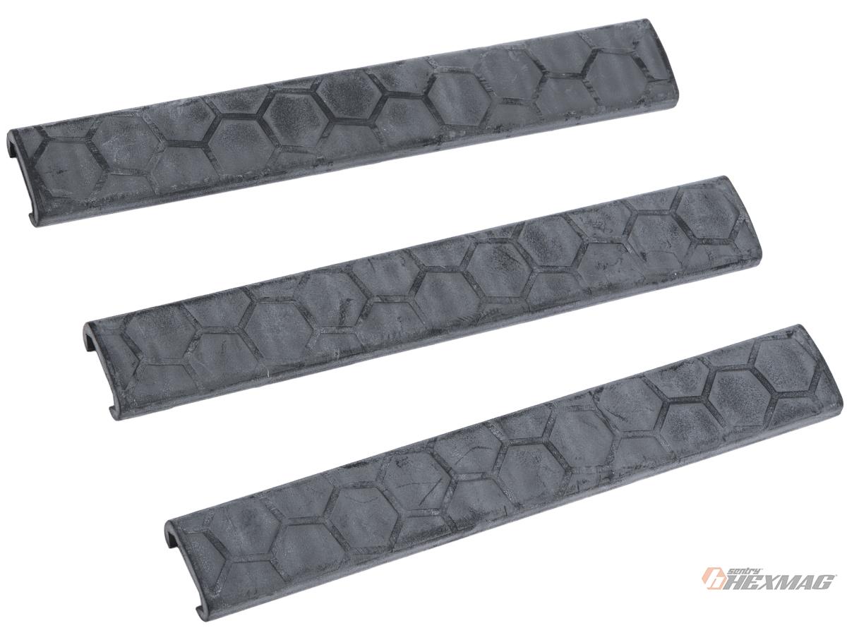 Hexmag Slim Line 18-Slot LowPro Rail Cover (Color: Black / 3 Pack)