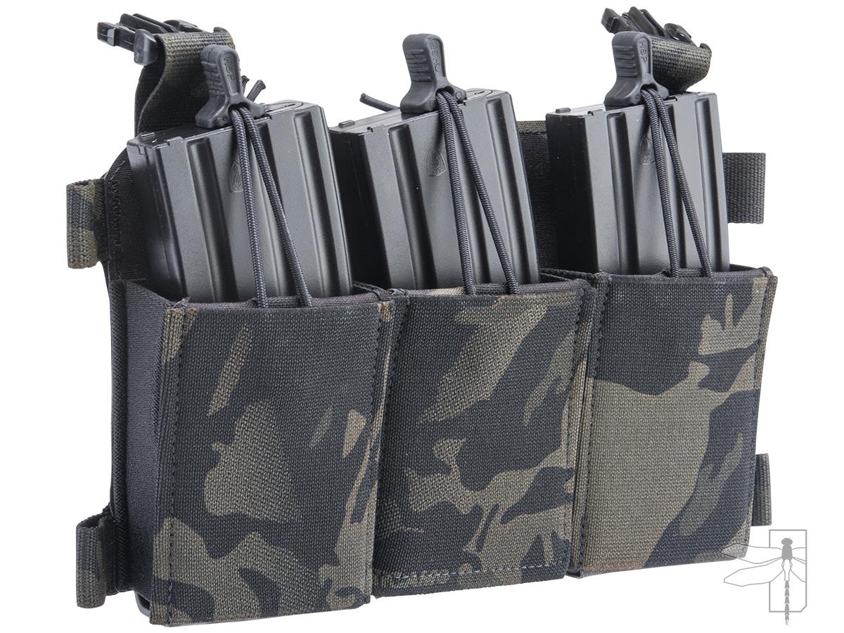 Haley Strategic Thorax Triple Rifle Magazine Placard w/ MP2 Inserts (Color: Multicam Black)