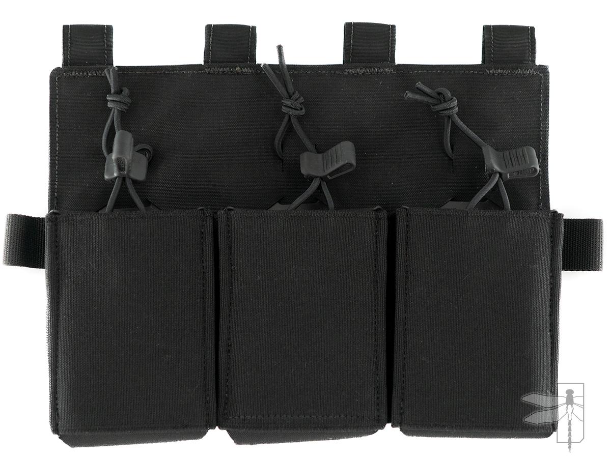 Haley Strategic Triple Rifle Mag Placard w/ MP2 Inserts for Crye Precision Plate Carriers (Color: Black)