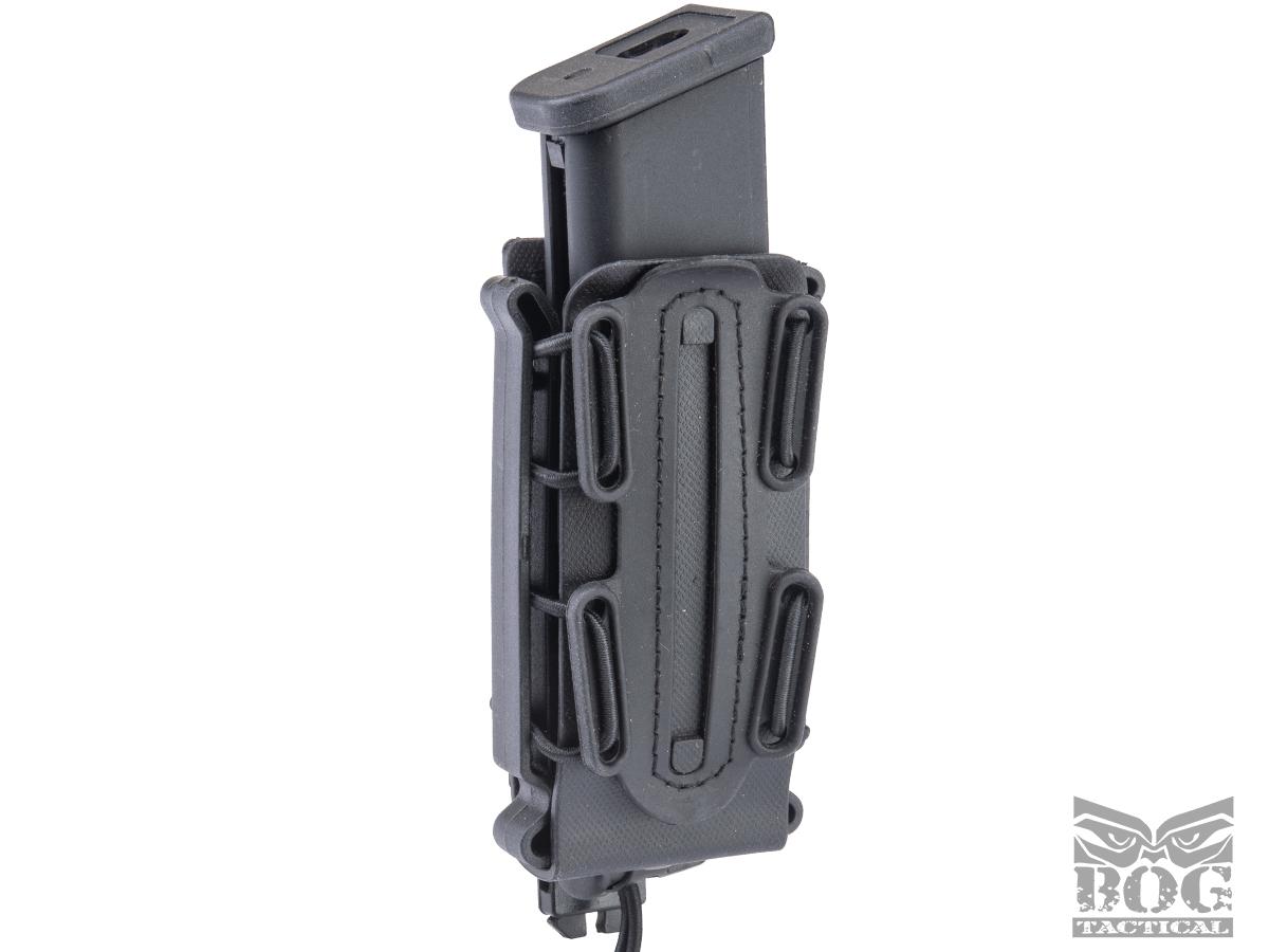 Black Owl Gear Mod 1 Universal Pistol Magazine Pouch w/ Belt & MOLLE Attachments (Color: Black)