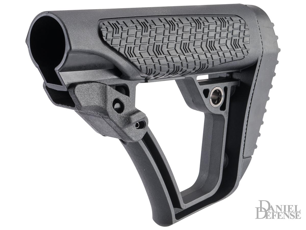 Daniel Defense Collapsible Mil-Spec Buttstock (Color: Black / Convex Pad)