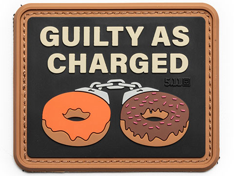 5.11 Tactical Guilty as Charged Hook & Loop PVC Morale Patch