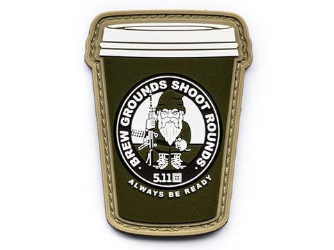 5.11 Tactical Brewed Grounds to Go PVC Morale Patch