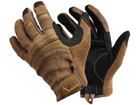 Mil-Tec Tactical Gloves Leather Mens Military Shooting Airsoft Gear Black