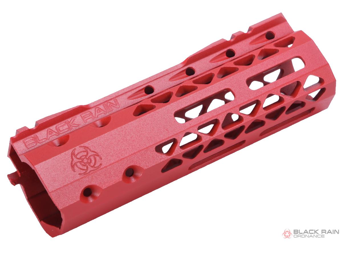 King Arms Black Rain Ordnance Slim M-LOK Handguard for M4/M16 Airsoft AEG Rifle (Model: 6 / Red)