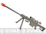 6mmProShop Barrett Licensed M82A1 Long Range Airsoft AEG Sniper Rifle (Color: Desert / Full Size)