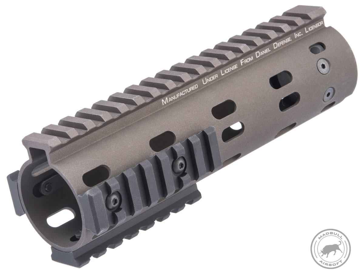 Pre-Order ETA January 2025 Madbull Daniel Defense Licensed MFR RIS for M4 / M16 Airsoft AEG Rifles (Color: Flat Dark Earth /  7)