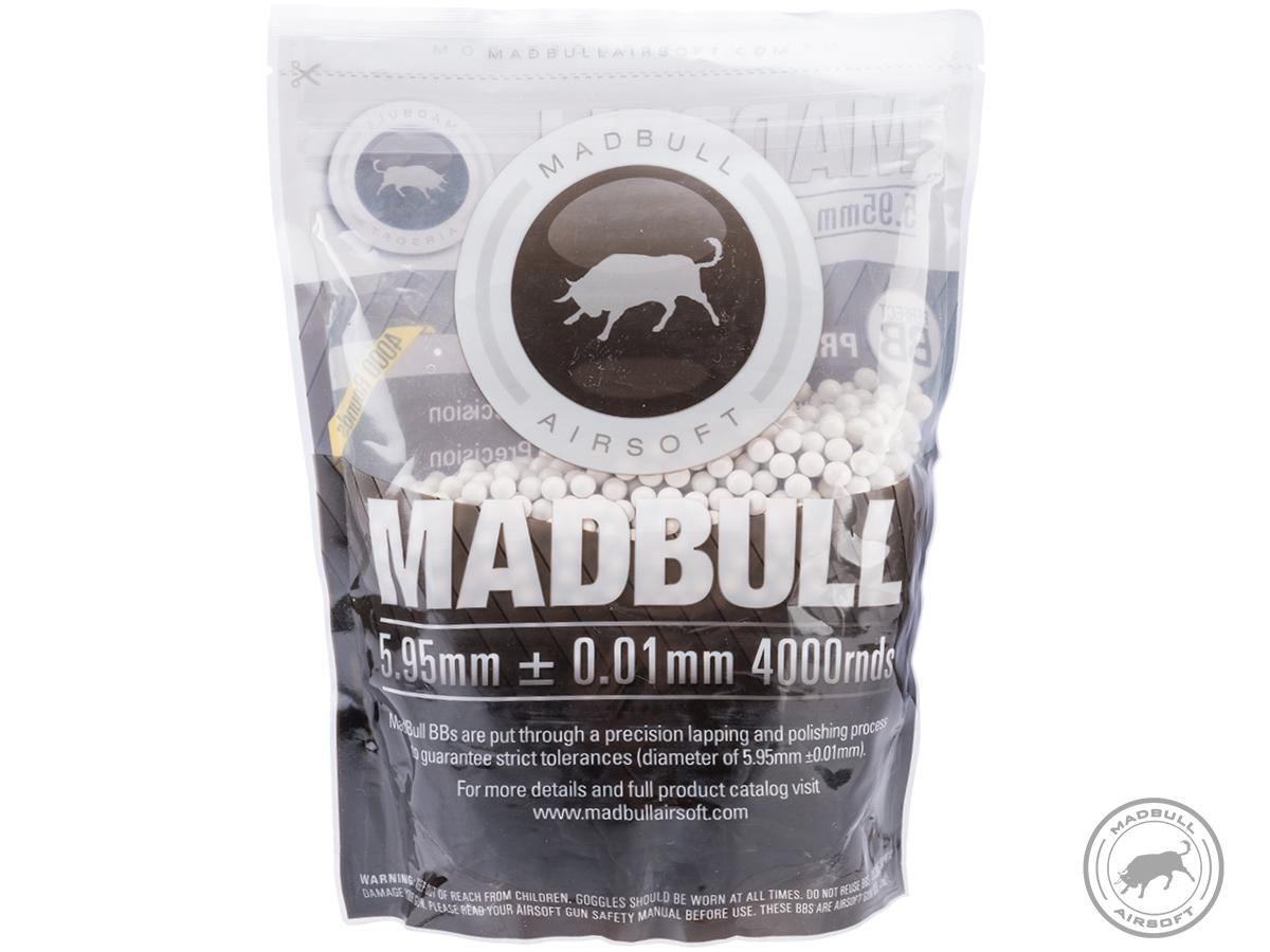 MadBull Premium Match Grade 6mm Airsoft BB (Model: .28g White / 4000rd Bag)