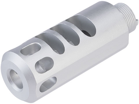 5KU Muzzle Compensator for TM Hi-Capa Gas Blowback Pistol Comp-Ready Barrels (Model: Type 2 / Silver)