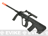 GHK Gas Blowback AUG A2 Airsoft Rifle with Integrated Optic (Color: Black)