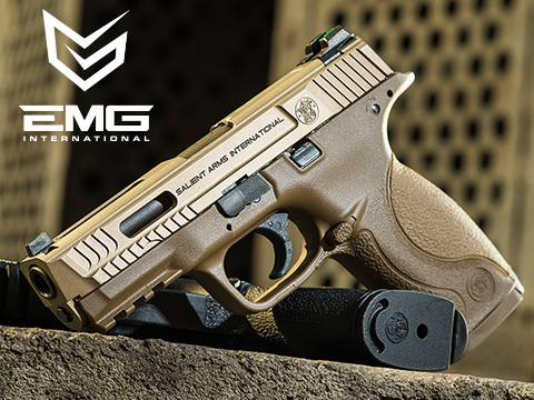 EMG / SAI / Smith & Wesson Licensed M&P 9 Full Size Airsoft GBB Pistol (Package: Tan / Gun Only)