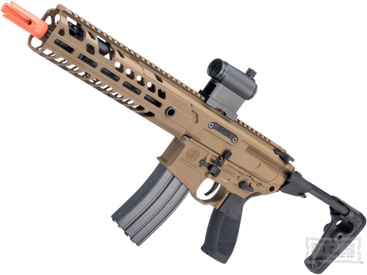 SIG SAUER ProForce MCX VIRTUS 11.5 Barrel PDW AEG w/ VFC Avalon Gearbox (Model: Tan / 350 FPS / Evike Performance Shop Upgrade Package w/ GATE TITAN)