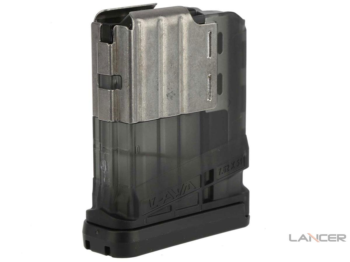 Lancer Systems Advanced Warfighter Magazine AWM L7 .308 WIN / 7.62 NATO  (Color: Translucent Smoke / 10rd), Accessories & Parts, Real Steel  Accessories, AR15 / AR10, AR Magazines - Evike.com Airsoft Superstore