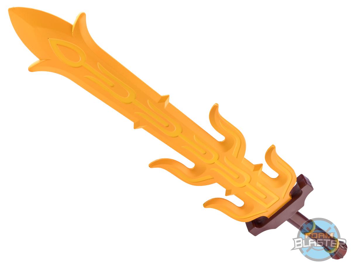 Foam Blaster Replica PU Foam Prop Weapons for Cosplay & LARP (Model: Hero's Fire Blade)