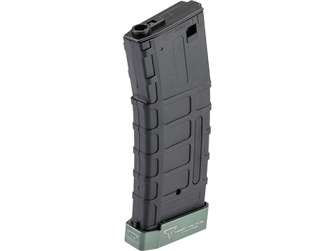 6mmProShop TTI Licensed 140rd Polymer Mid-Cap Magazine w/ Extended Baseplate for M4 Airsoft AEG Rifles (Color: OD Green)