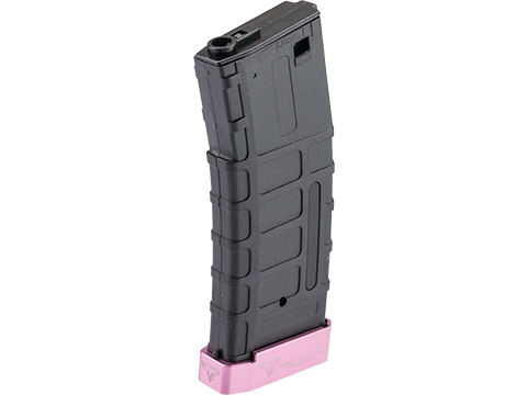6mmProShop TTI Licensed 140rd Polymer Mid-Cap Magazine w/ Extended Baseplate for M4 Airsoft AEG Rifles (Color: Pink)