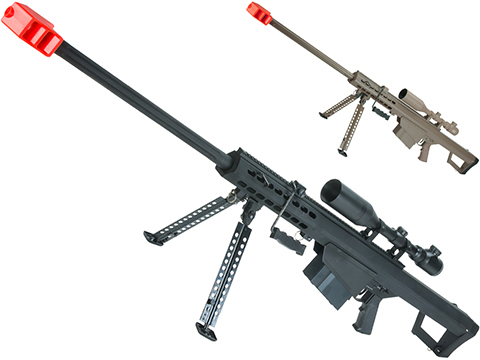 6mmProShop Barrett Licensed M82A1 Long Range Airsoft AEG Sniper Rifle 