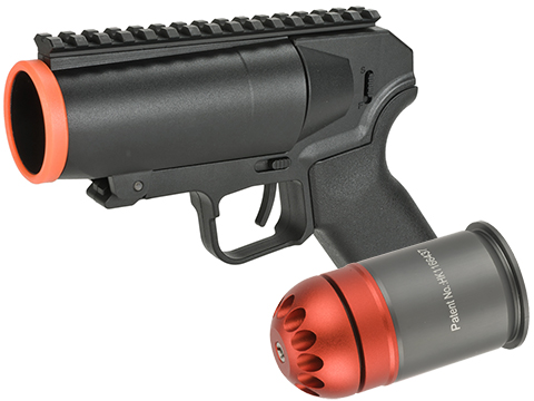 6mmProShop Airsoft Pocket Cannon Grenade Launcher Pistol (Package: Launcher + Matrix 60rd Grenade Shell)