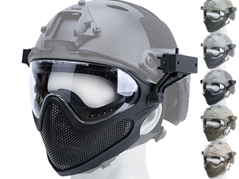 Tactical Military Helmet Airsoft Gear with Mask Headset Anti-fog Fan NV  Stand Hunting Paintball Mask