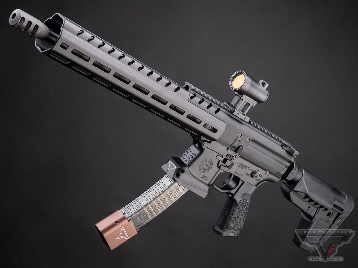 Evike.com Custom JW SIG SAUER ProForce MPX AEG w/ EMG TTI JW Suite (Model: Black Handguard / 400 FPS / Gun Only)