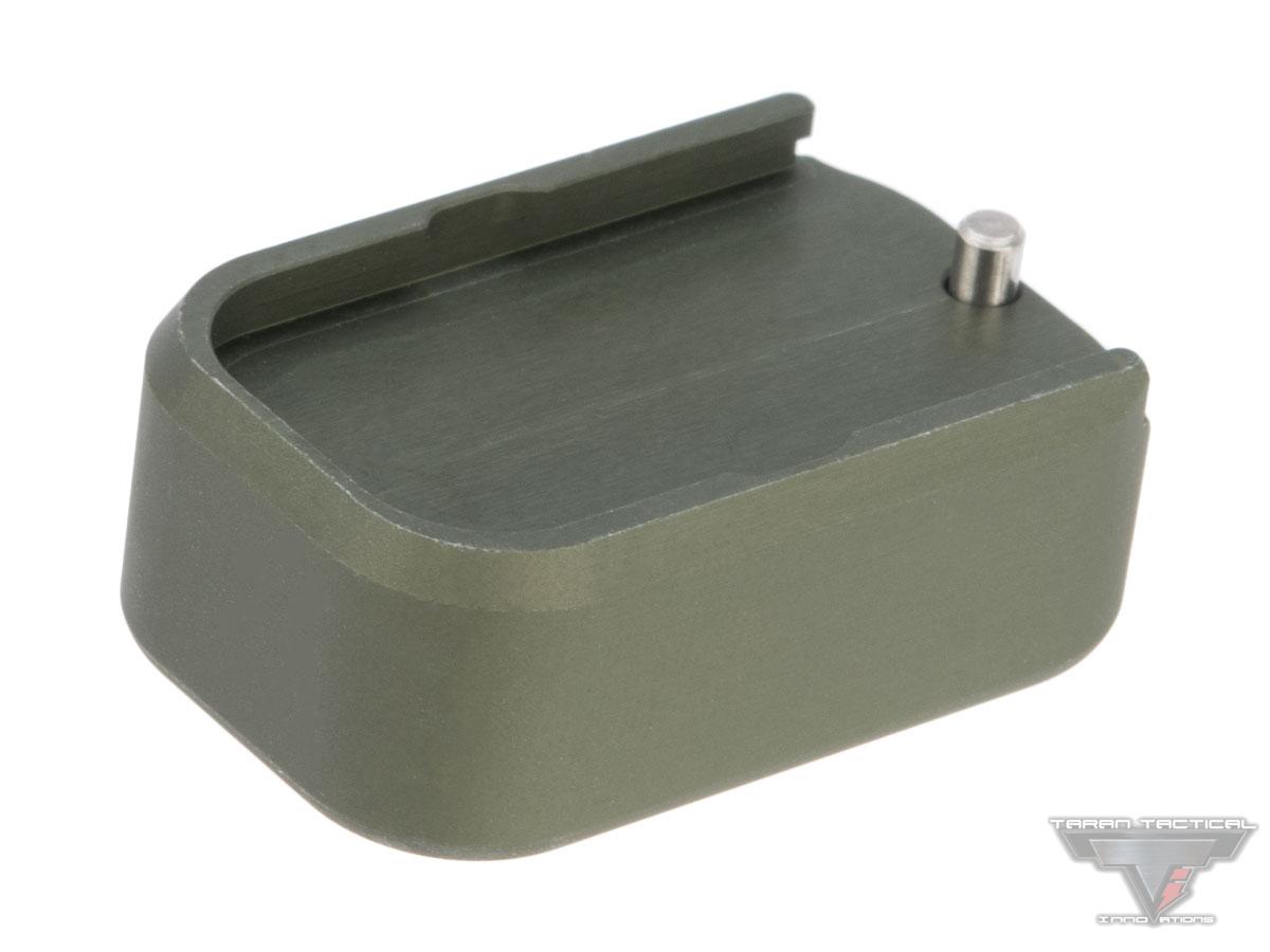 Taran Tactical Innovations Extended +0 Base Pad for GLOCK 9mm/.40 Pistol Magazines (Color: OD Green)