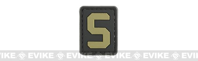 Evike.com Hook & Loop Letters PVC Patch (Model: S / Black-Tan)