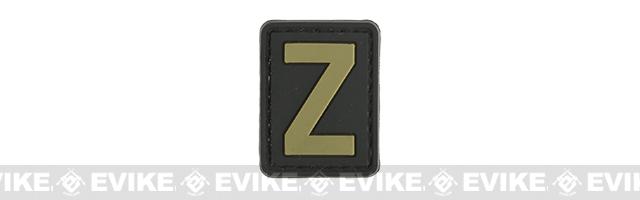 Evike.com Hook & Loop Letters PVC Patch (Model: Z / Black-Tan)