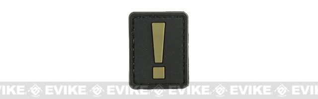 Evike.com Hook & Loop Symbol PVC Patch (Model: ! / Black-Tan)