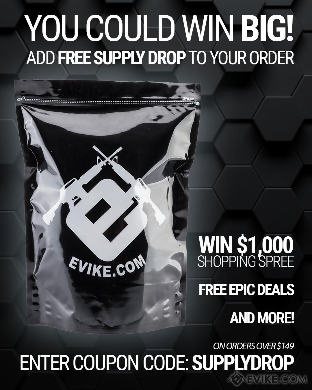 25 Supply Drop INCLUDED with every order over 149 by using COUPON