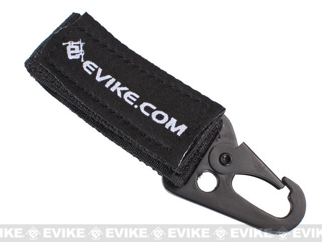 Tacticool Stoned Oil Leather HK Belt Clip Keychain Key Holder Black
