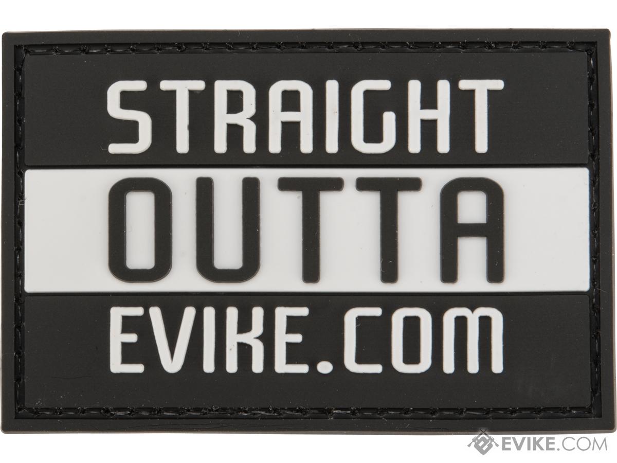 Evike.com PVC 2 x 3 Morale Patch - Straight Out of Evike.com