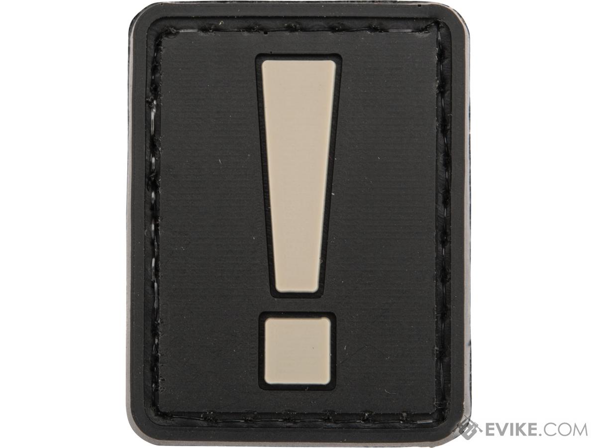 Evike.com Hook & Loop Symbol PVC Patch (Model: ! / Black-Grey)