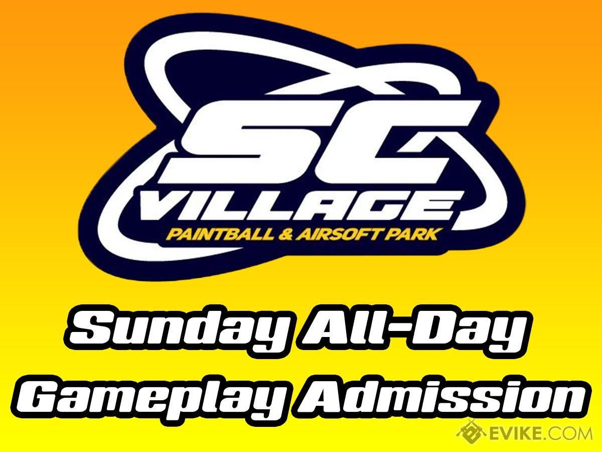 SC Village Field Ticket Admission for Airsoft Gameplay Only (Ticket: All Day Sunday)