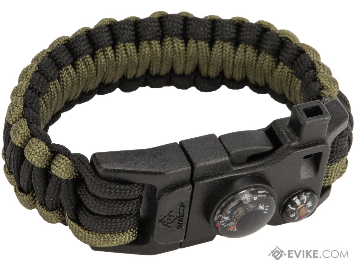 Evike.com Paracord Advanced Survival Bracelet with Firestarter (Color ...